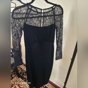 Elegant Black Lace Dress